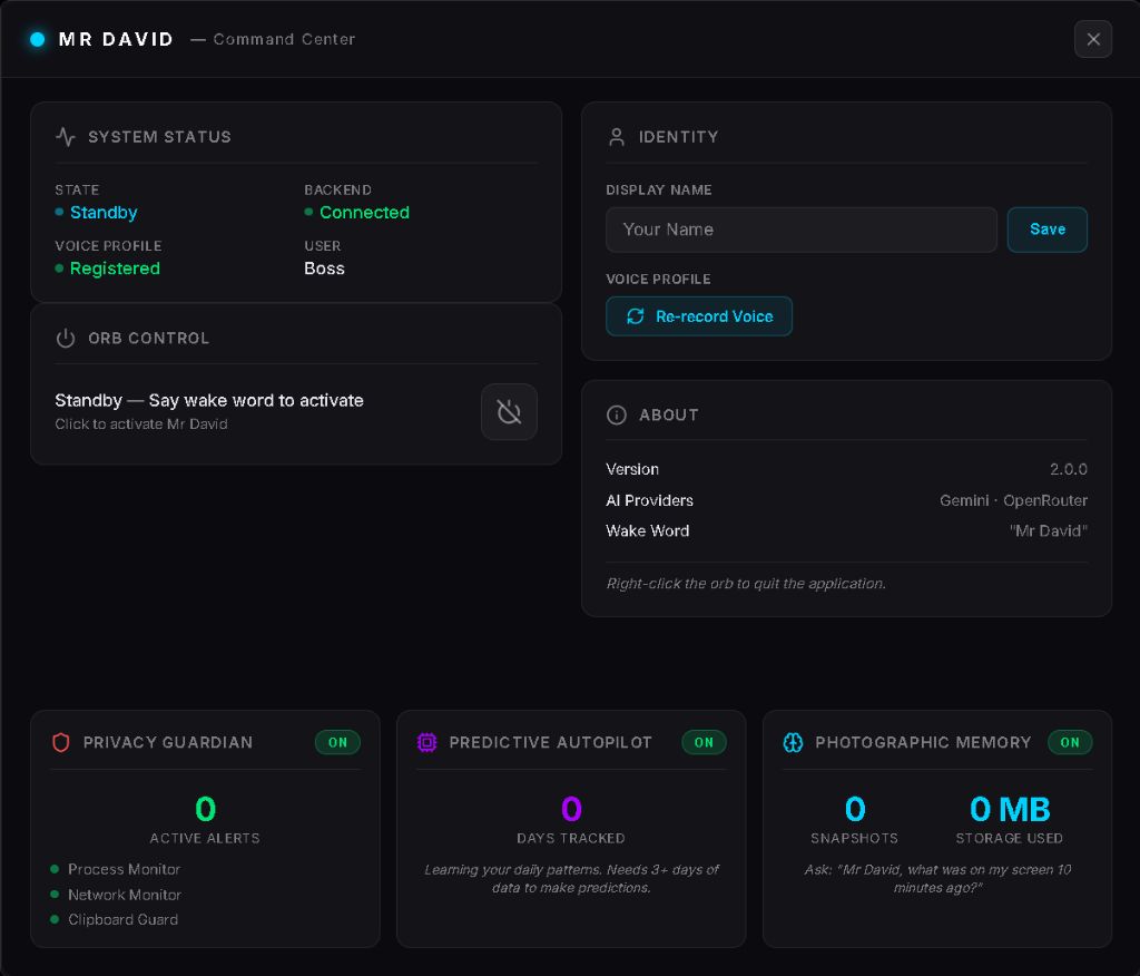 Command Center Dashboard